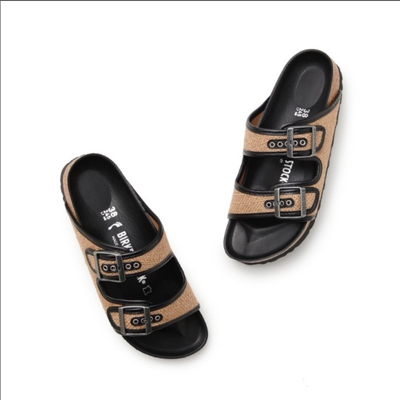 RARE Arizona jute Birkenstock in black - Picture 3 of 7